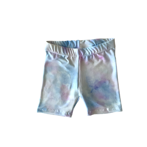 Girls Soft Tie Dye Bike Shorts Sizes 12-18m to 10yr.